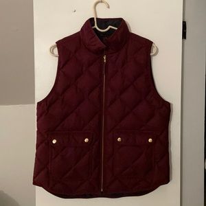 Jcrew Maroon Vest
